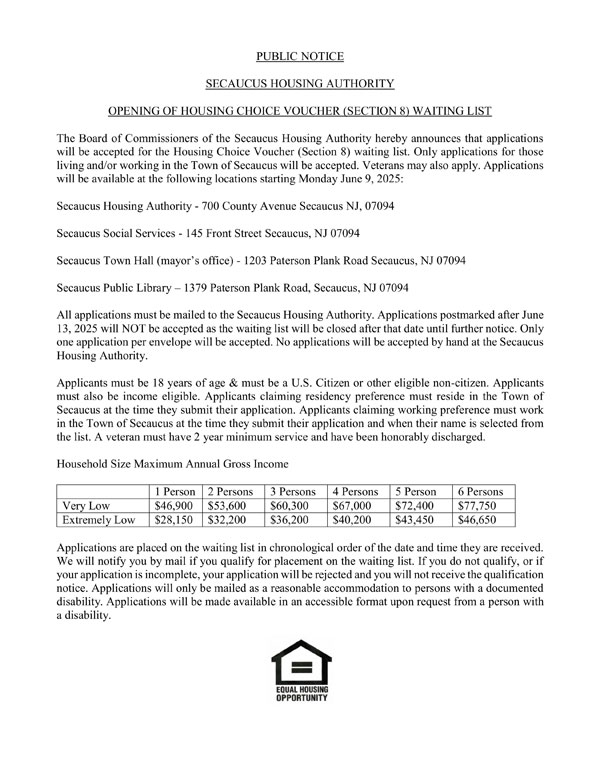 Public Notice June 9th, 2025